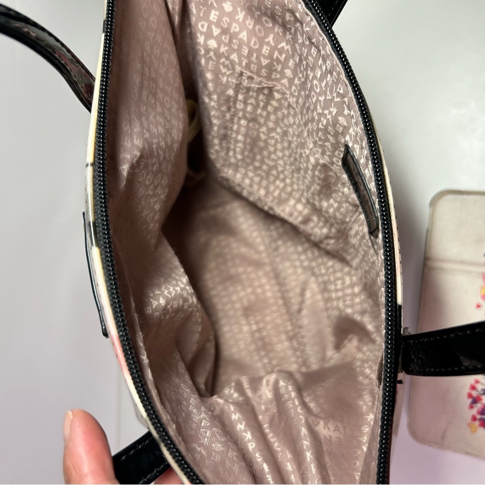 Kate Spade Cherry Terrace Jeralyn Patent Festive Bubbles Tote, Shoulder Bag. - Picture 14 of 16